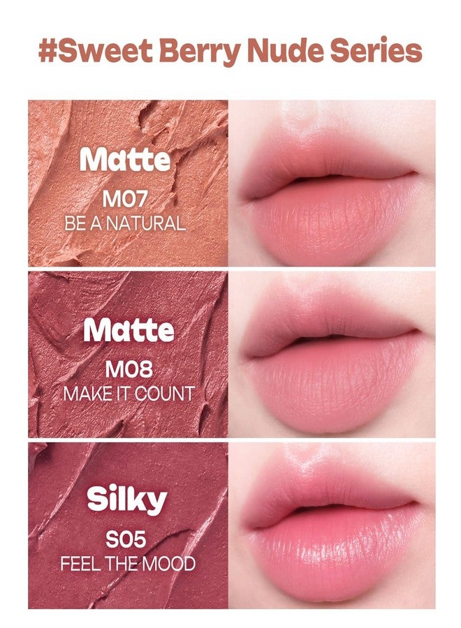أحمر شفاه Peripera Slip On My Lip، 10 ألوان، لامع يدوم طويلاً، قلم تحديد شفاه أنيق، يدوم طويلاً، ساتان، مطفي، شفاه كورية متألقة، جمال كوري (M06 LONG TIME NO SEE، مقاس واحد) - Image 5